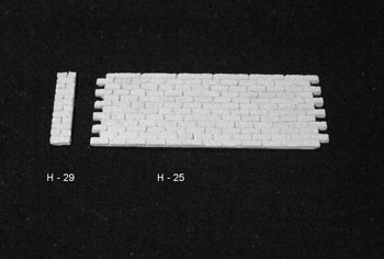 Retaining Wall  \"O\" Scale