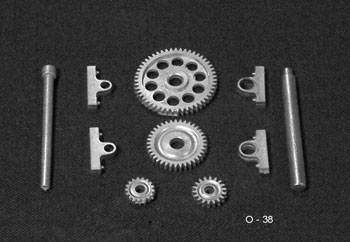 Gear Set w/Pillow Blocks  "O" Scale