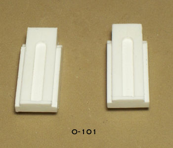 Extra End Blocks for Guard Rail  \"O\" Scale