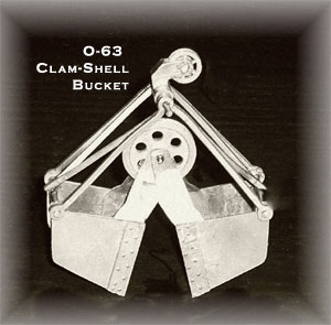 Clam-Shell Bucket  \"O\" Scale